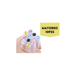 MAYOREO 10 paq. con 10 Cápsulas con Cepillo Glitter