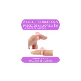 100pzs Anillo Desechable Rosa