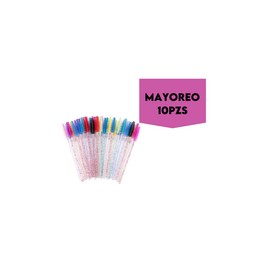 MAYOREO 10 Paq. con 50 cepillos glitter