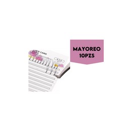 MAYOREO 10 Paq. con 10 Pzs Stick Card Abanicos Fácil