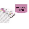 MAYOREO 10 Paq. con 10 Pzs Stick Card Abanicos Fácil